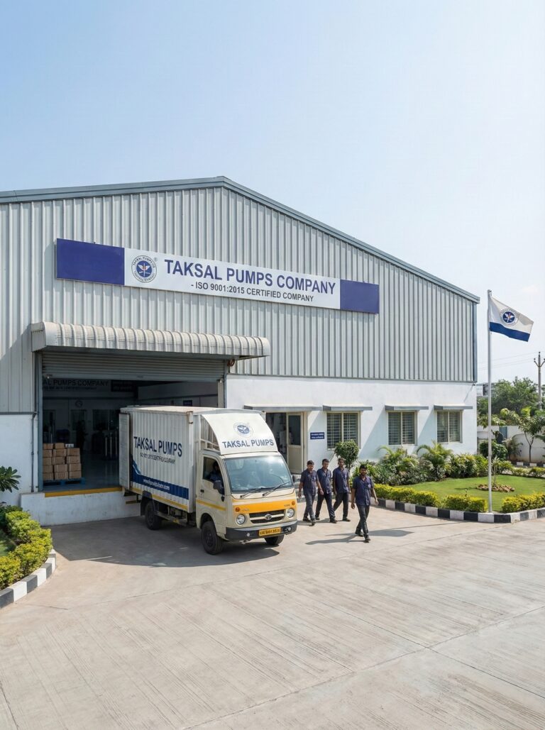 Taksal Pumps Company building and truck